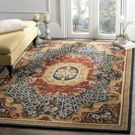 Safavieh 2 Ft. - 3 In. x 4 Ft. Accent- Traditional Classic Assorted Hand Tufted Rug CL304C-24